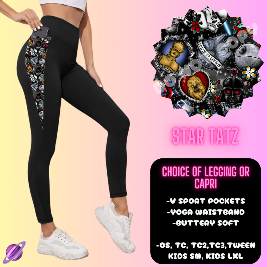 PREORDER Custom Hoodie Outfits - Star Tatz - Closes 12 Jan - ETA late Apr 2025 Leggings