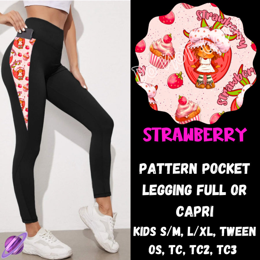 PREORDER Custom Hoodie Outfits - Strawberry - Closes 28 Jan - ETA early May 2025 Leggings