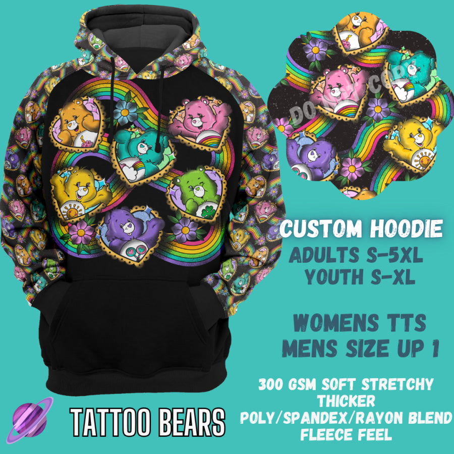 PREORDER Custom Hoodie Outfits - Tattoo Bears - Closes 12 Jan - ETA late Apr 2025 Leggings