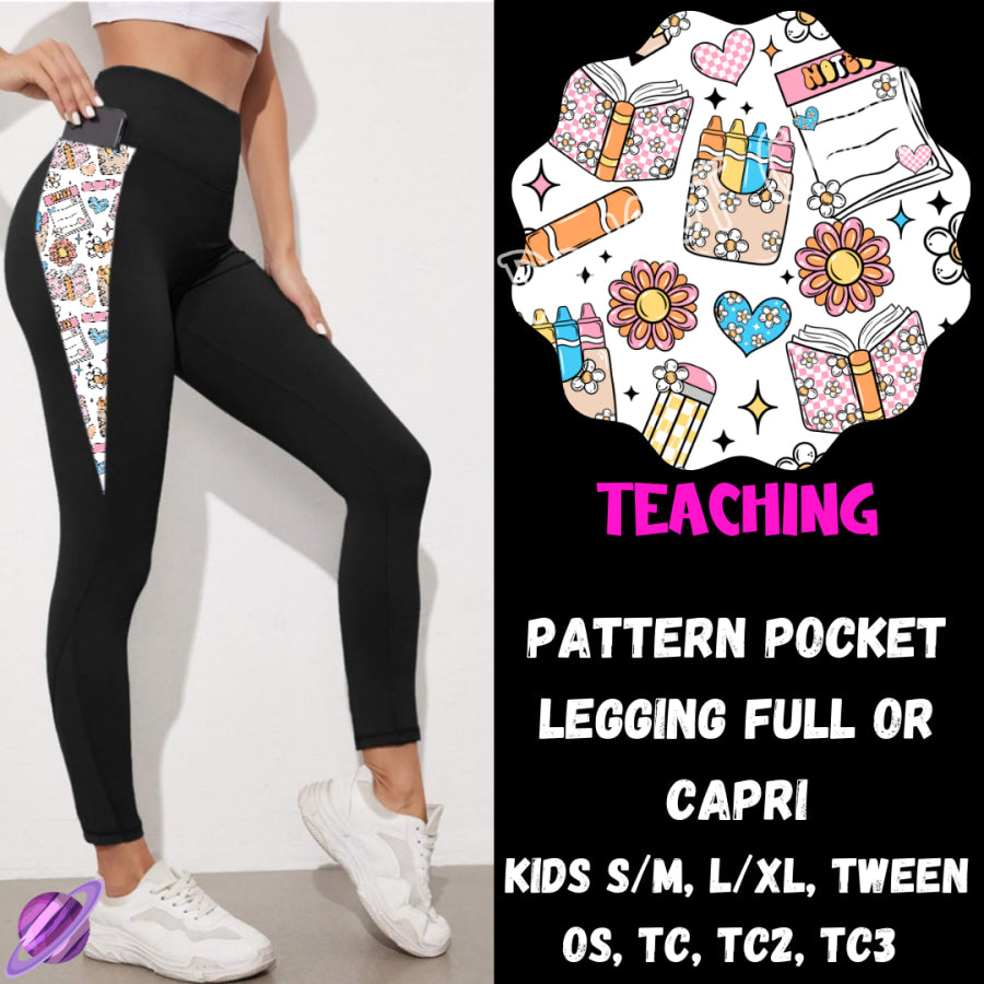 PREORDER Custom Hoodie Outfits - Teaching - Closes 28 Jan - ETA early May 2025 Leggings