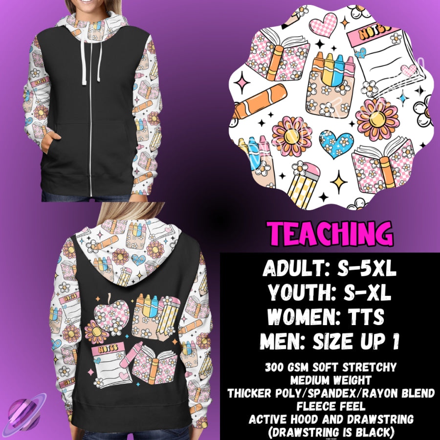 PREORDER Custom Hoodie Outfits - Teaching - Closes 28 Jan - ETA early May 2025 Leggings