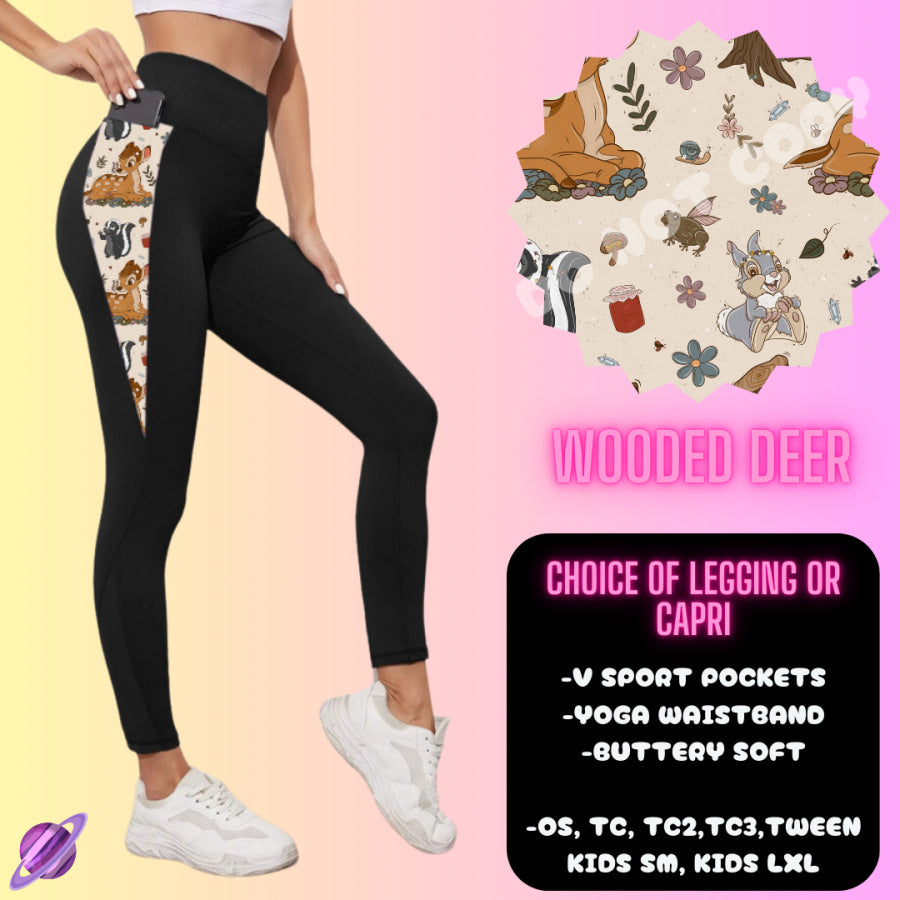 PREORDER Custom Hoodie Outfits - Wooded Deer - Closes 12 Jan - ETA late Apr 2025 Leggings