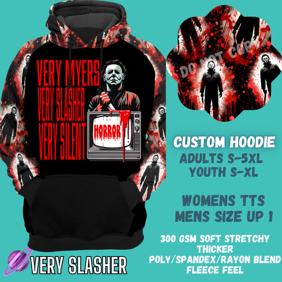 Preorder Custom Hoodie - Very Slasher - Closes 29 Sep - ETA late Dec 2024 Hoodies