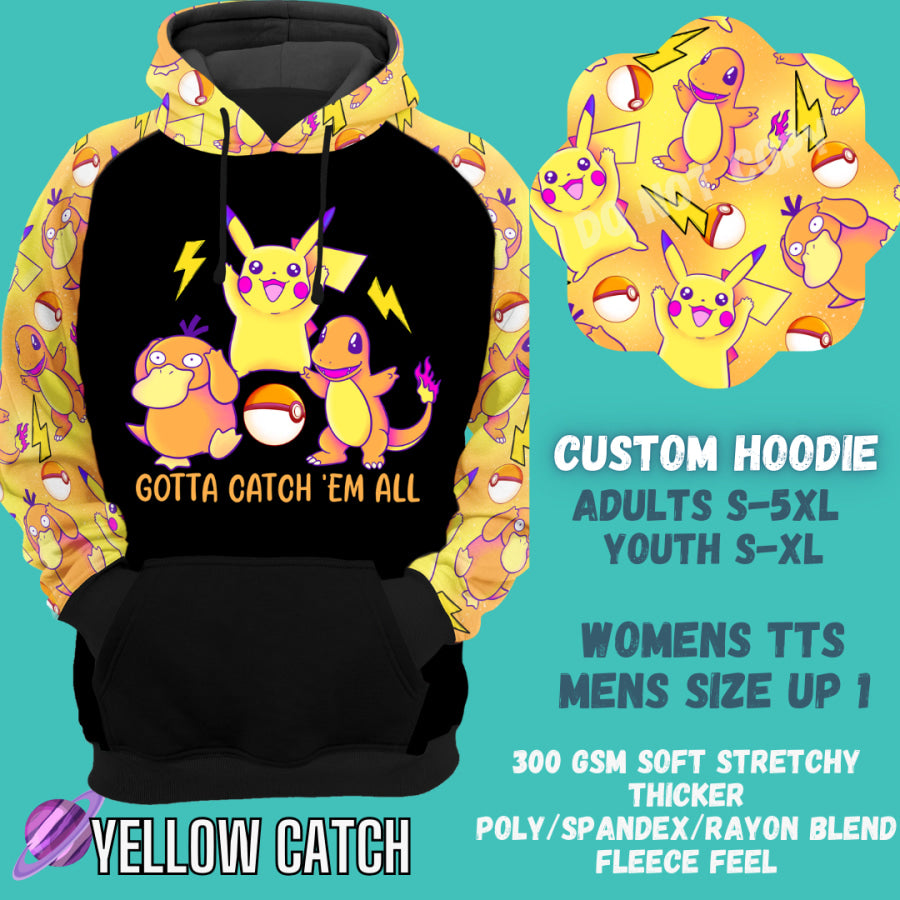 Preorder Custom Hoodie - Yellow Catch - Closes 29 Sep - ETA late Dec 2024 Hoodies