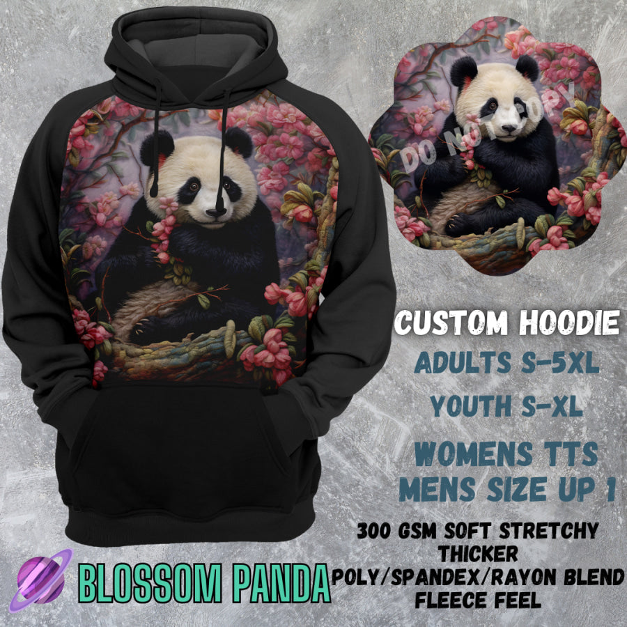 PREORDER Custom Hoodies - Blossom Panda - Closes 8 Mar - ETA early Jun 2025 Tops/Sweatshirts &amp; Hoodies