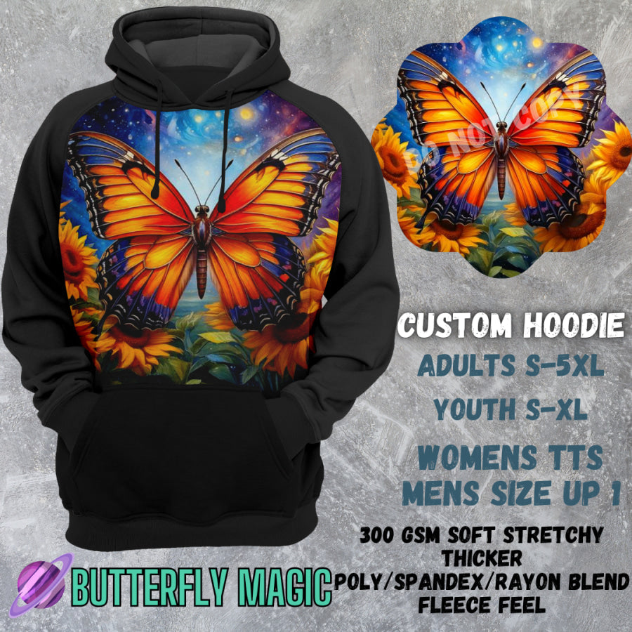 PREORDER Custom Hoodies - Butterfly Magic - Closes 8 Mar - ETA early Jun 2025 Tops/Sweatshirts &amp; Hoodies