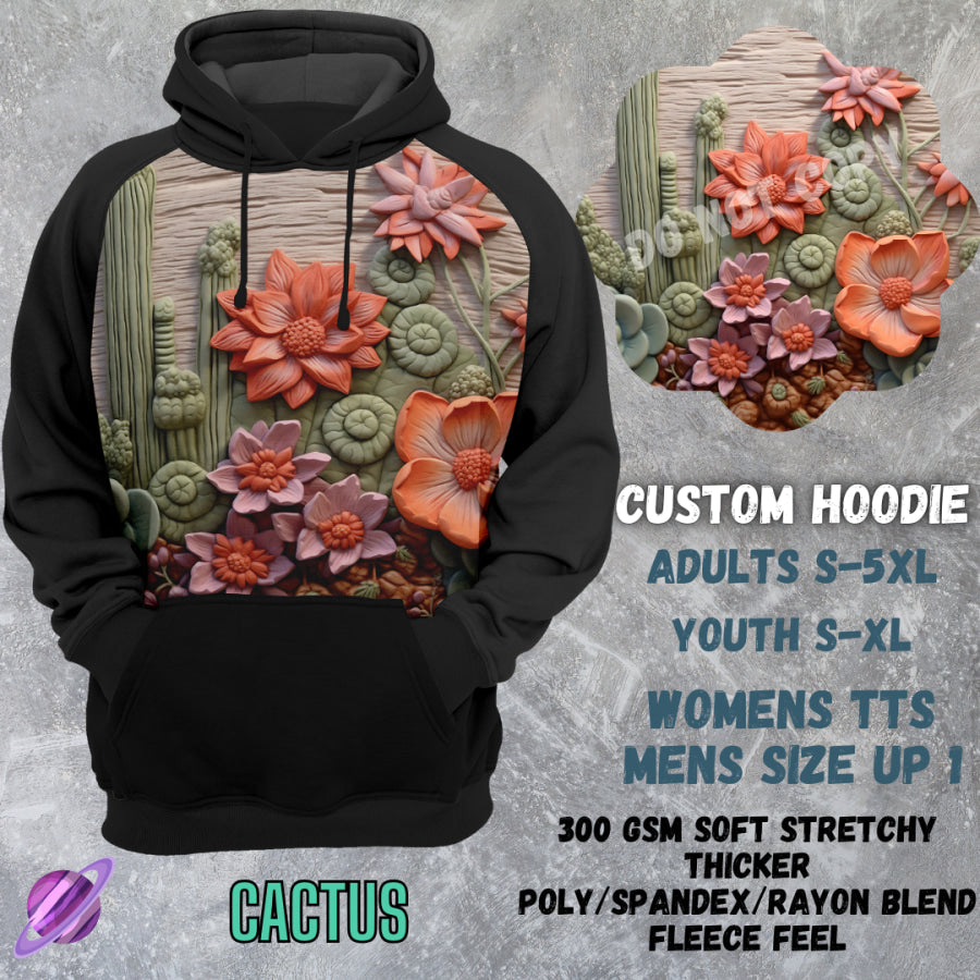 PREORDER Custom Hoodies - Cactus - Closes 8 Mar - ETA early Jun 2025 Tops/Sweatshirts &amp; Hoodies