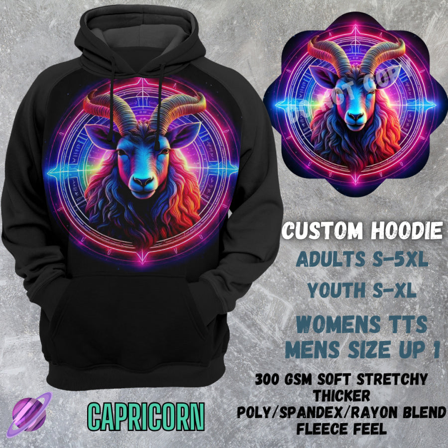 PREORDER Custom Hoodies - Capricorn - Closes 8 Mar - ETA early Jun 2025 Tops/Sweatshirts & Hoodies