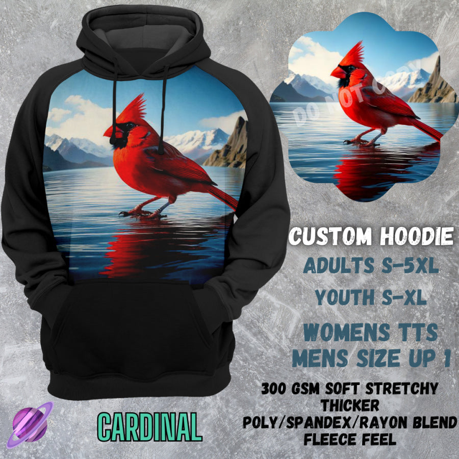 PREORDER Custom Hoodies - Cardinal - Closes 8 Mar - ETA early Jun 2025 Tops/Sweatshirts &amp; Hoodies