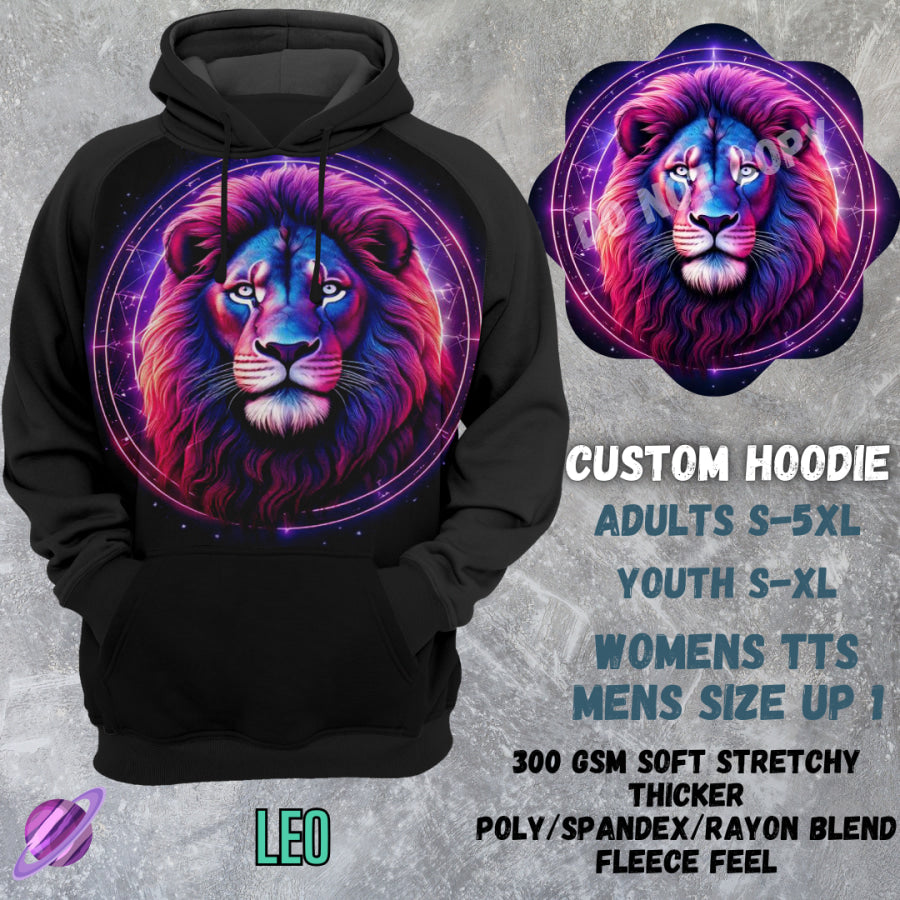 PREORDER Custom Hoodies - Leo - Closes 8 Mar - ETA early Jun 2025 Tops/Sweatshirts &amp; Hoodies