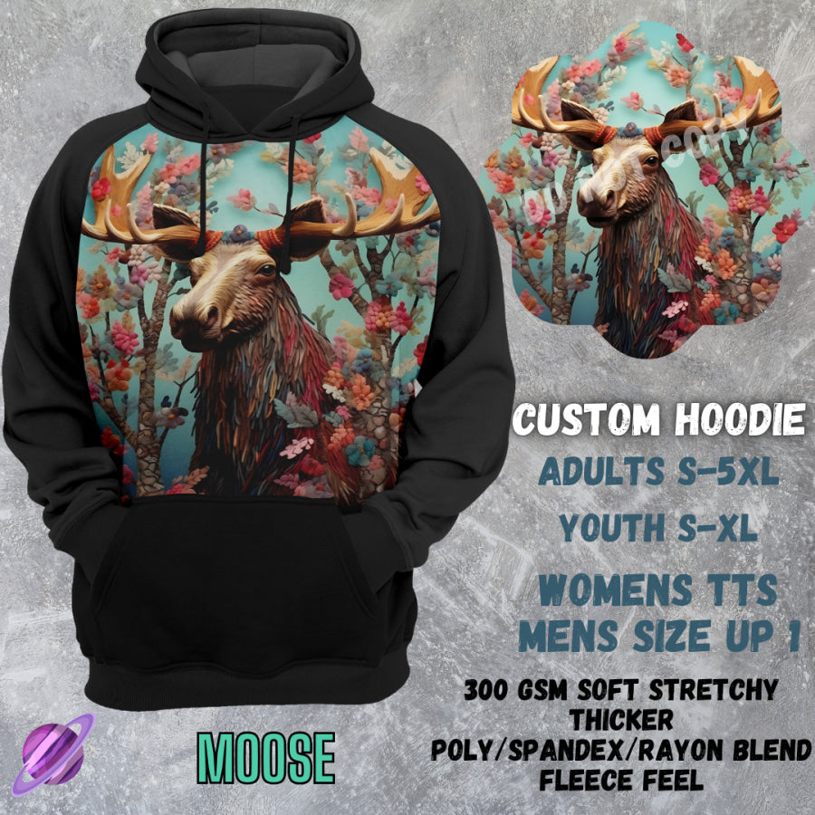 PREORDER Custom Hoodies - Moose - Closes 8 Mar - ETA early Jun 2025 Tops/Sweatshirts &amp; Hoodies