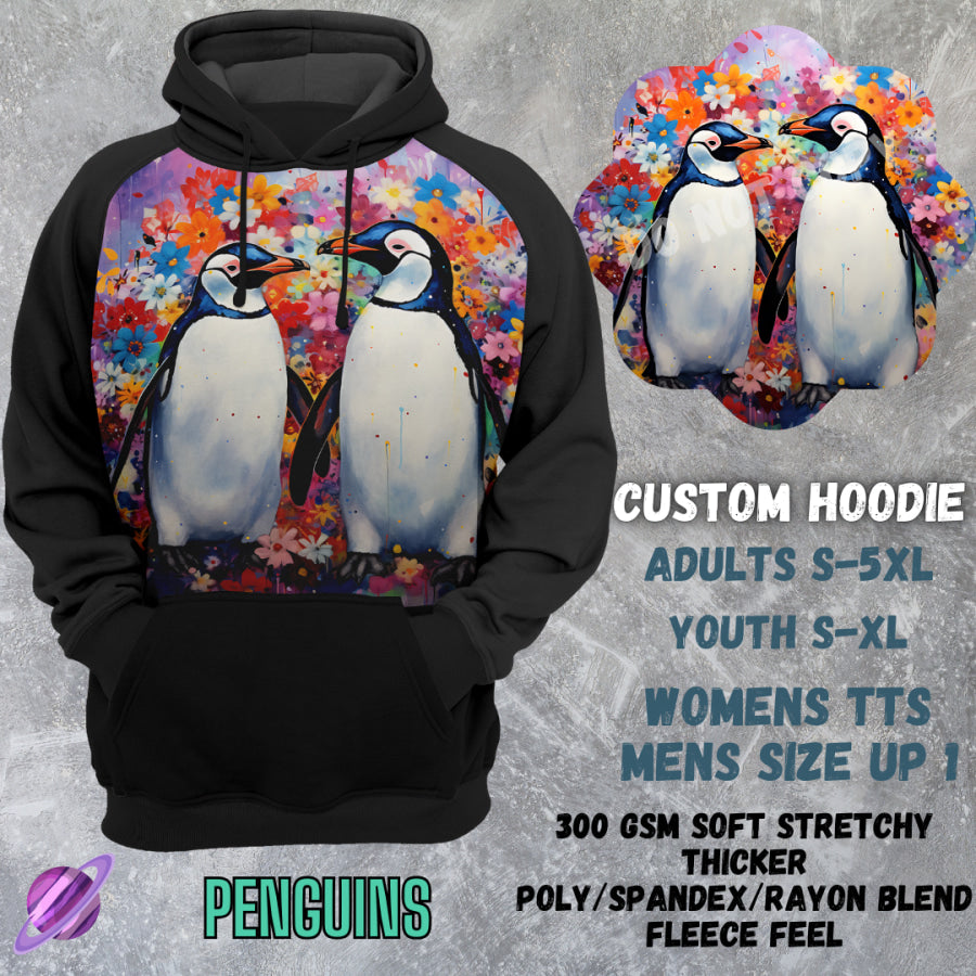 PREORDER Custom Hoodies - Penguins - Closes 8 Mar - ETA early Jun 2025 Tops/Sweatshirts &amp; Hoodies