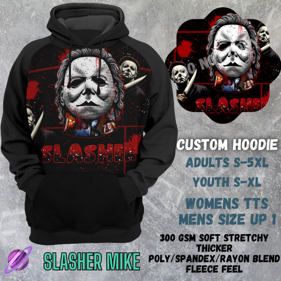 PREORDER Custom Hoodies - Slasher Mike - Closes 8 Mar - ETA early Jun 2025 Tops/Sweatshirts &amp; Hoodies