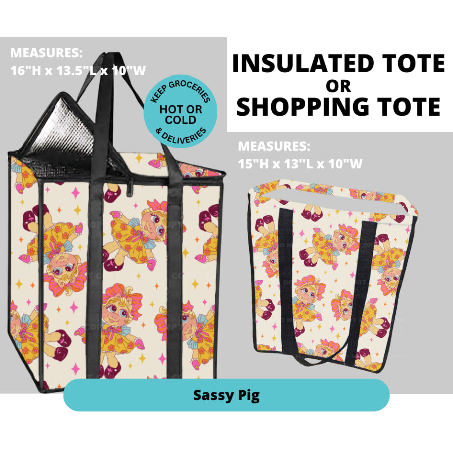 Preorder Custom Insulated or Non Insulated Shopping Totes - Closes 26 Feb - ETA early Jun 2025 Insulated Tote