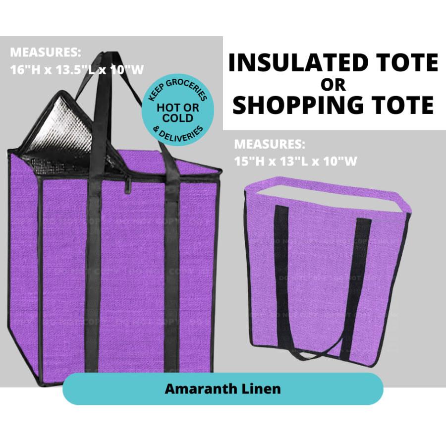 Preorder Custom Insulated or Non Insulated Shopping Totes - Closes 26 Feb - ETA early Jun 2025 Insulated Tote