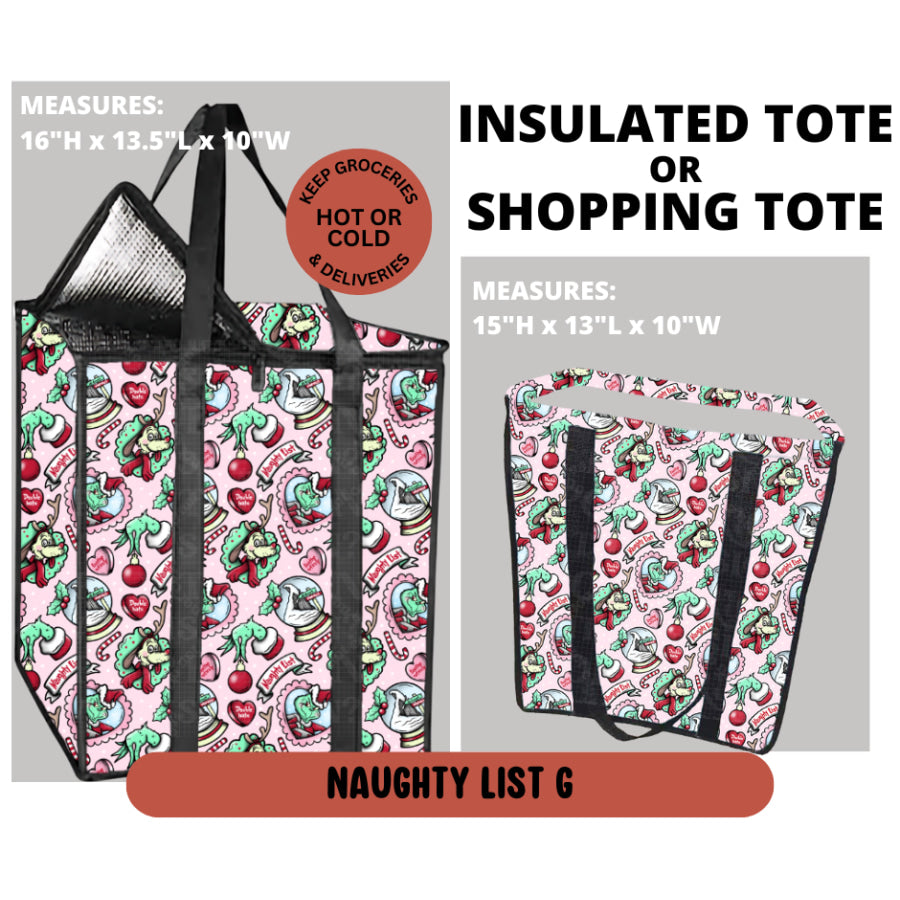 Preorder Custom Insulated Shopping Totes Closes 11 Sep ETA early Jan 2026 Insulated Tote