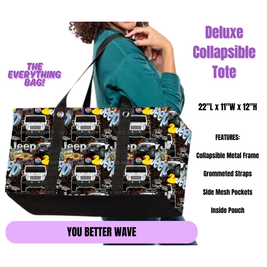 Preorder Custom Large Collapsible Tote Bags - Closes 19 May - ETA late Sep 2025 Lunch Boxes &amp; Totes