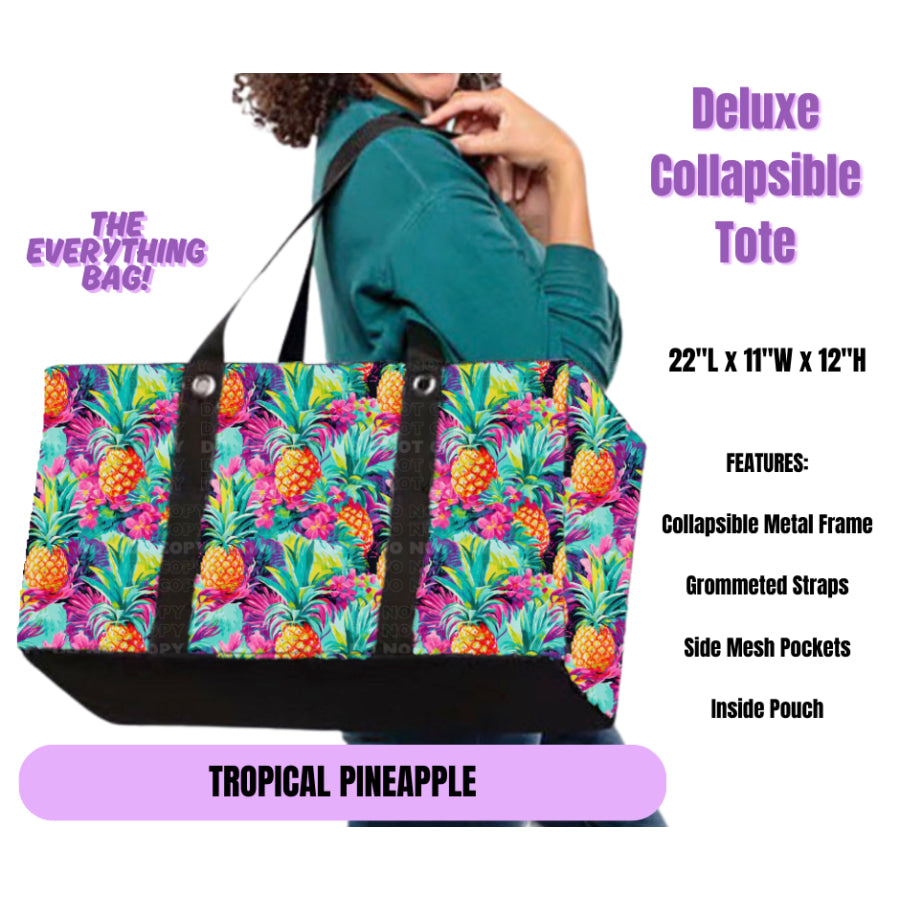 Preorder Custom Large Collapsible Tote Bags - Closes 19 May - ETA late Sep 2025 Lunch Boxes &amp; Totes