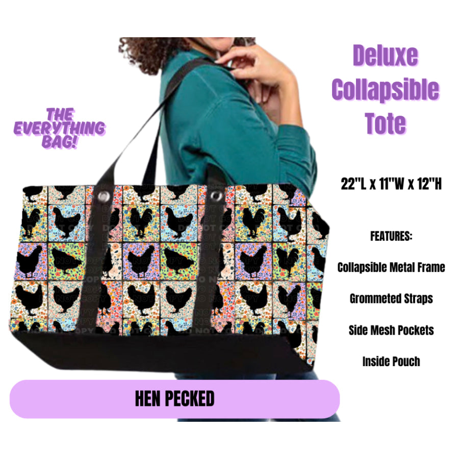 Preorder Custom Large Collapsible Tote Bags - Closes 19 May - ETA late Sep 2025 Lunch Boxes &amp; Totes