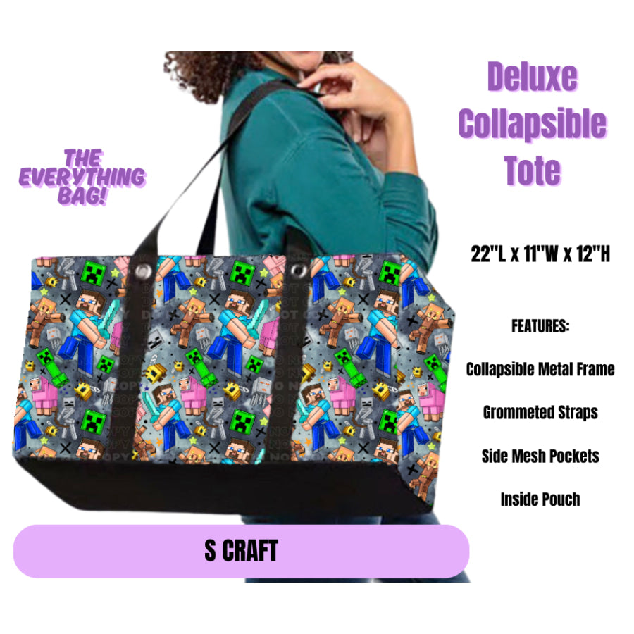 Preorder Custom Large Collapsible Tote Bags - Closes 19 May - ETA late Sep 2025 Lunch Boxes &amp; Totes