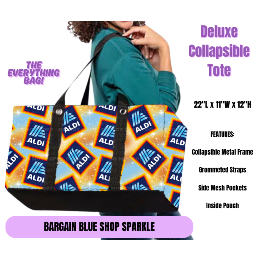 Preorder Custom Large Collapsible Tote Bags - Closes 19 May - ETA late Sep 2025 Lunch Boxes &amp; Totes