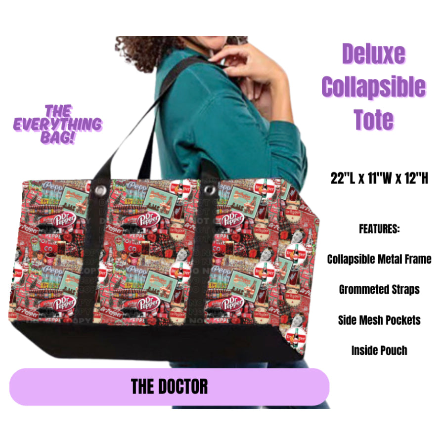Preorder Custom Large Collapsible Tote Bags - Closes 23 Jun - ETA late Oct 2025 Lunch Boxes &amp; Totes