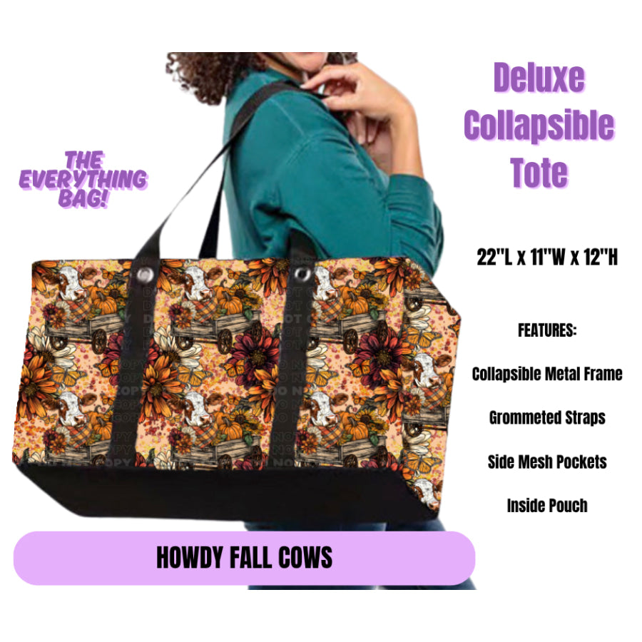 Preorder Custom Large Collapsible Tote Bags - Closes 23 Jun - ETA late Oct 2025 Lunch Boxes &amp; Totes