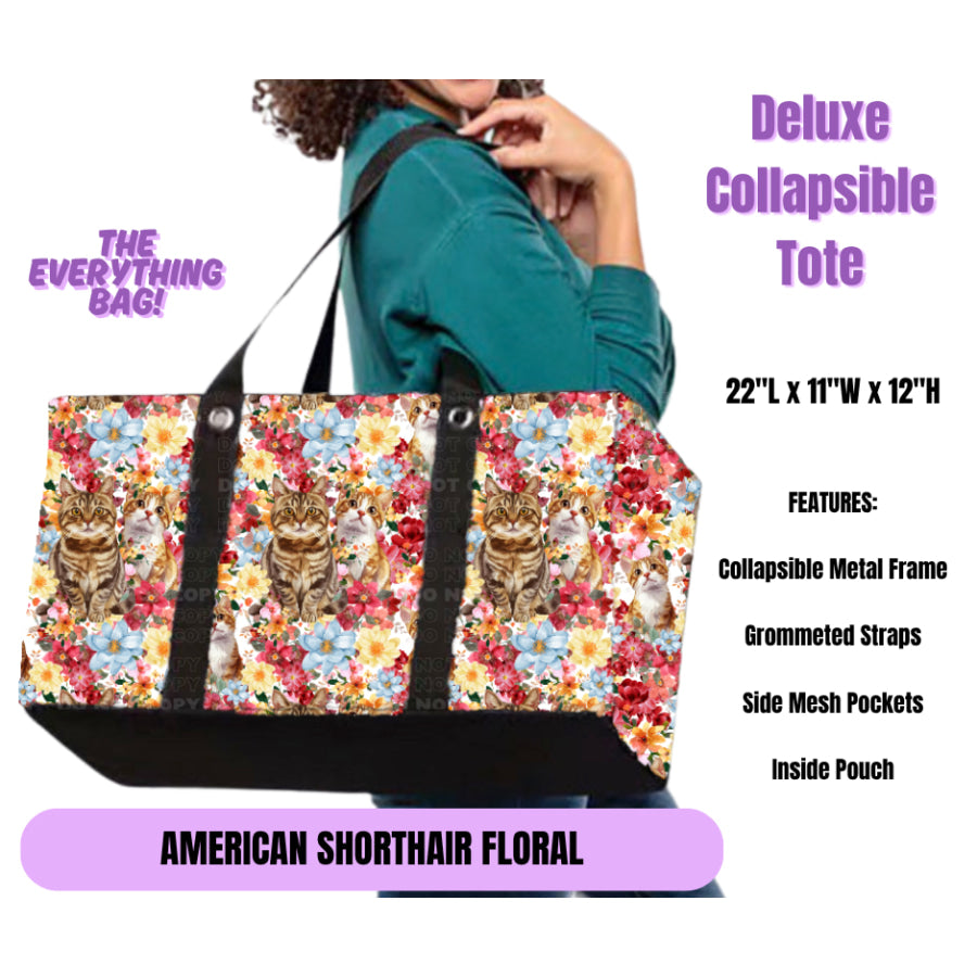 Preorder Custom Large Collapsible Tote Bags - Closes 23 Jun - ETA late Oct 2025 Lunch Boxes &amp; Totes