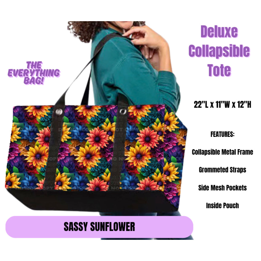 Preorder Custom Large Collapsible Tote Bags - Closes 23 Jun - ETA late Oct 2025 Lunch Boxes &amp; Totes