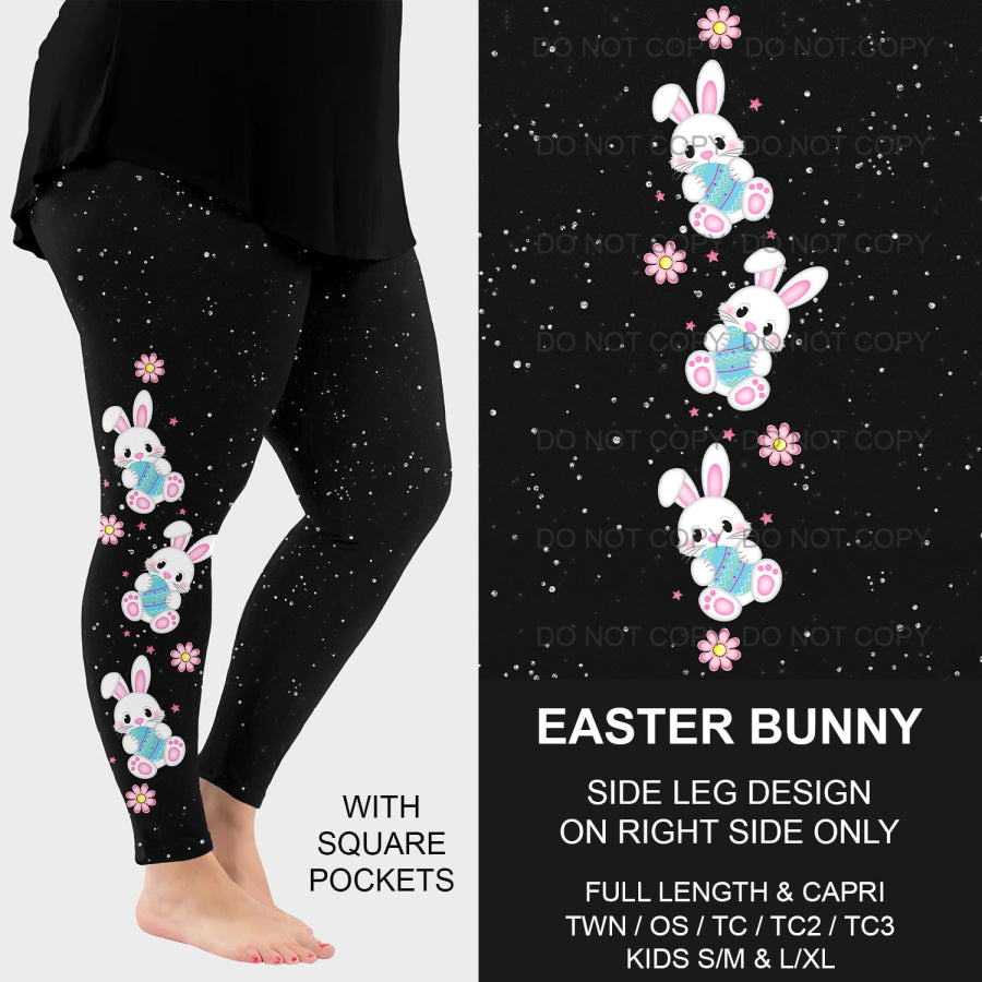 PREORDER Custom Leggings - Easter Bunny - Closes 11 Feb - ETA late Apr 2025 Leggings