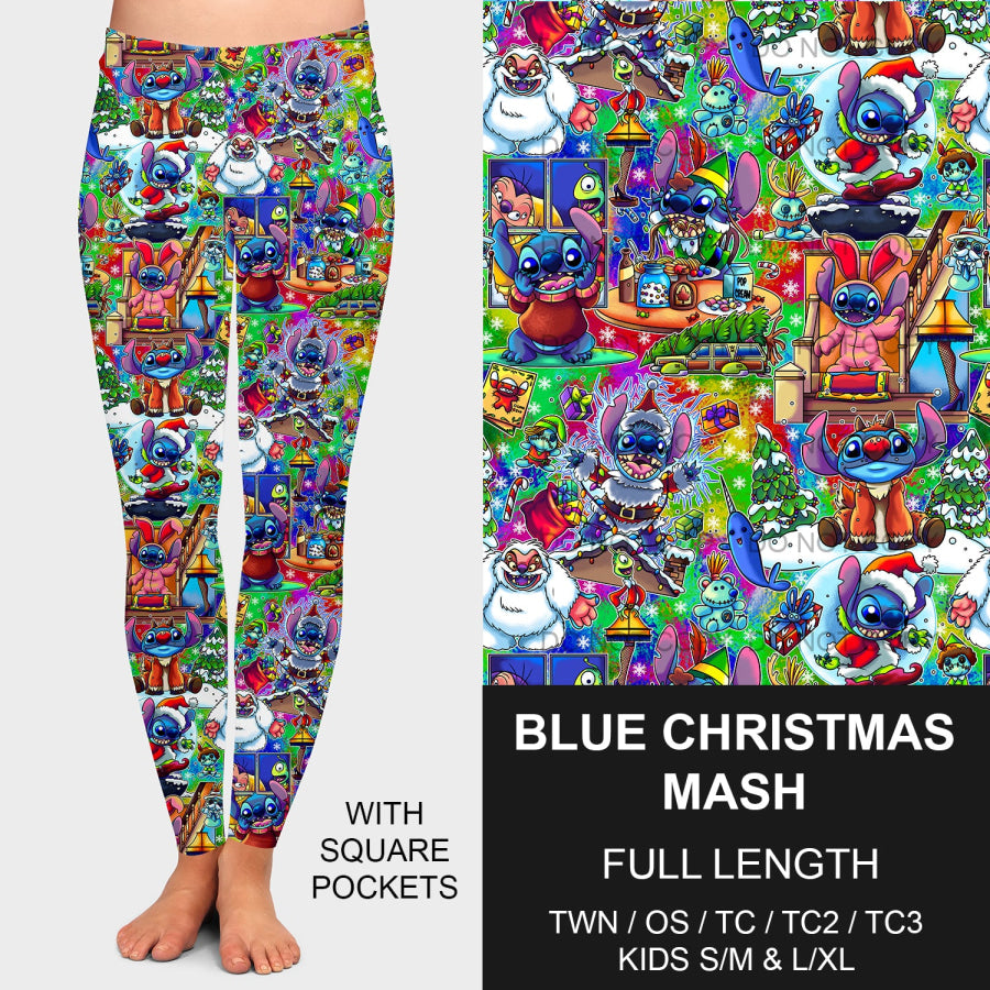 PREORDER Custom Leggings / Joggers - Blue Christmas Mash - Closes 8 Oct - ETA late Dec 2024 Loungewear