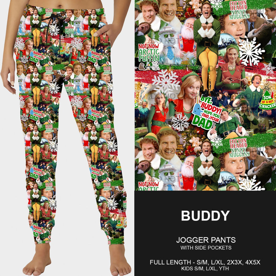 PREORDER Custom Leggings / Joggers - Buddy - Closes 8 Oct - ETA late Dec 2024 Loungewear