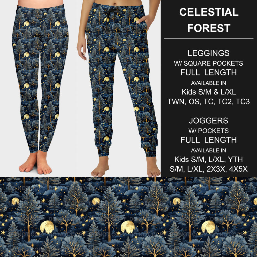 PREORDER Custom Leggings / Joggers - Celestial Forest - Closes 7 Jan - ETA late Apr 2025 Loungewear