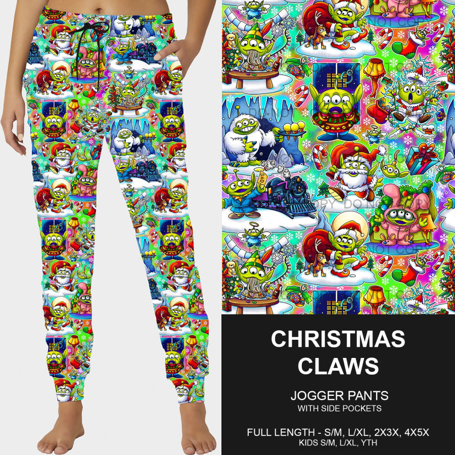 PREORDER Custom Leggings / Joggers - Christmas Claws - Closes 8 Oct - ETA late Dec 2024 Loungewear