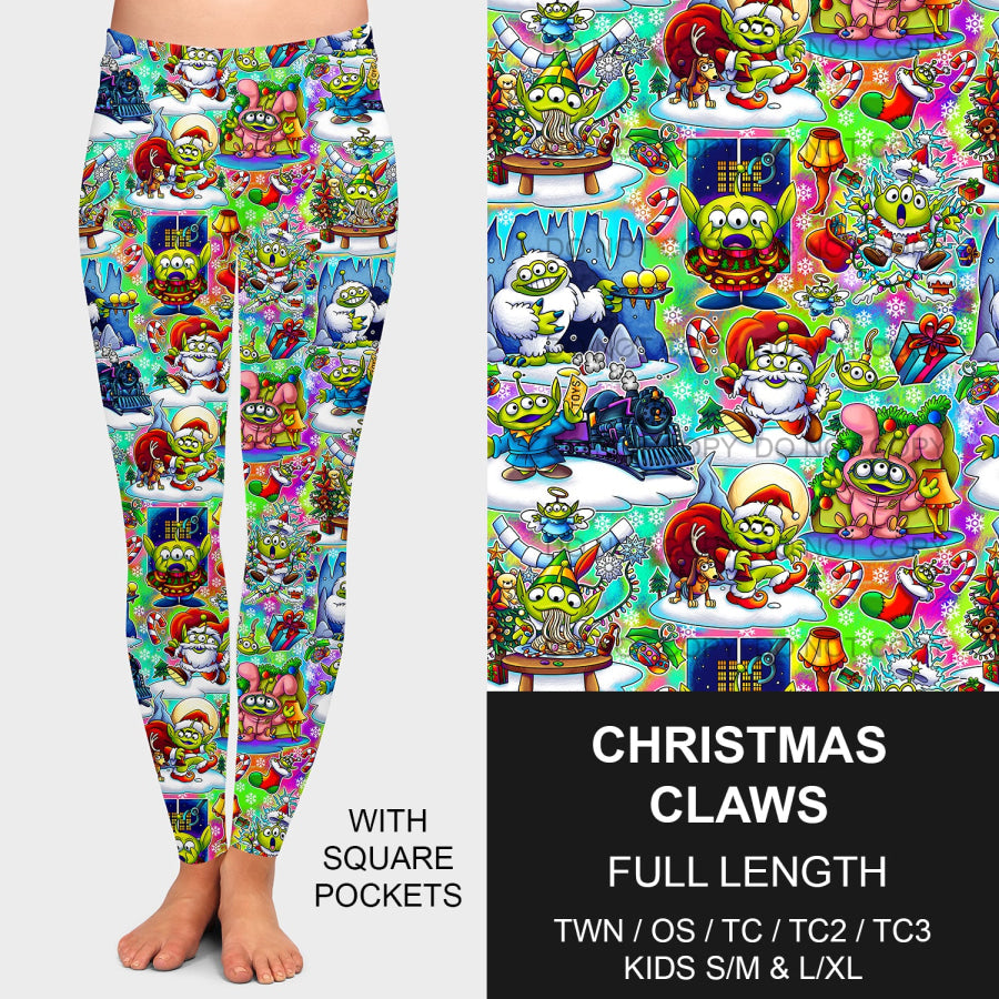 PREORDER Custom Leggings / Joggers - Christmas Claws - Closes 8 Oct - ETA late Dec 2024 Loungewear