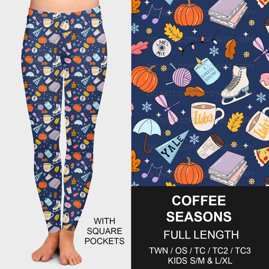 PREORDER Custom Leggings / Joggers - Coffee Seasons - Closes 8 Oct - ETA late Dec 2024 Loungewear