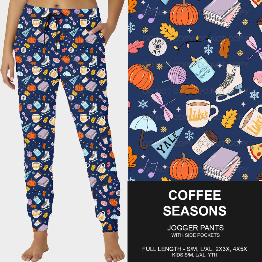 PREORDER Custom Leggings / Joggers - Coffee Seasons - Closes 8 Oct - ETA late Dec 2024 Loungewear