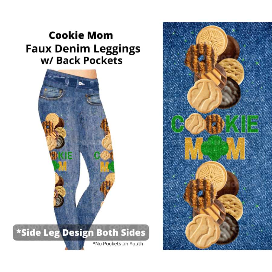 Preorder Custom Leggings / Joggers - Cookie Mom - Closes 23 Sep - ETA mid Dec 2024 Leggings