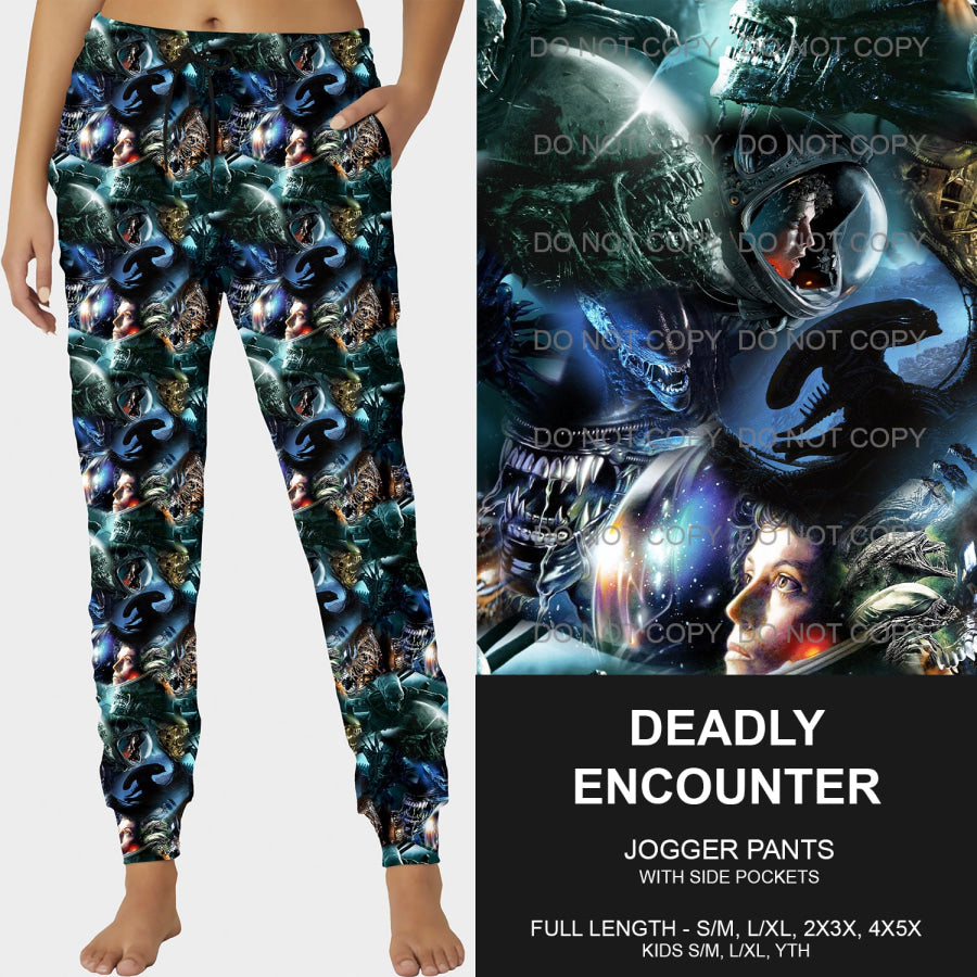 PREORDER Custom Leggings / Joggers - Deadly Encounter- Closes 26 Sep - ETA mid Dec 2024 Loungewear