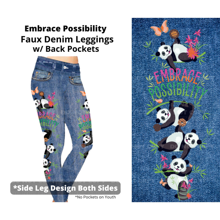 Preorder Custom Leggings / Joggers - Embrace Possibility - Closes 23 Sep - ETA mid Dec 2024 Leggings