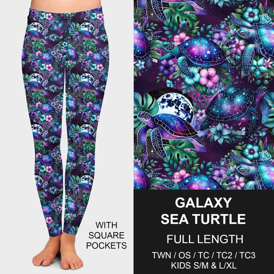 PREORDER Custom Leggings / Joggers - Galaxy Sea Turtle - Closes 31 Dec - ETA early Apr 2025 Loungewear