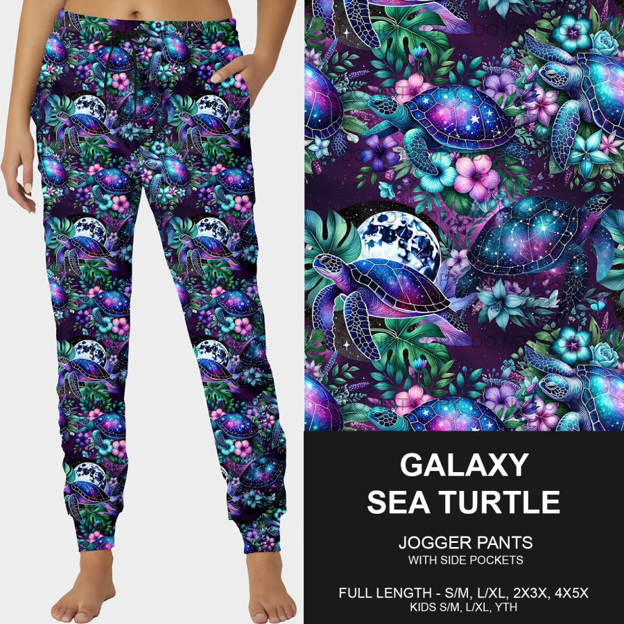 PREORDER Custom Leggings / Joggers - Galaxy Sea Turtle - Closes 31 Dec - ETA early Apr 2025 Loungewear