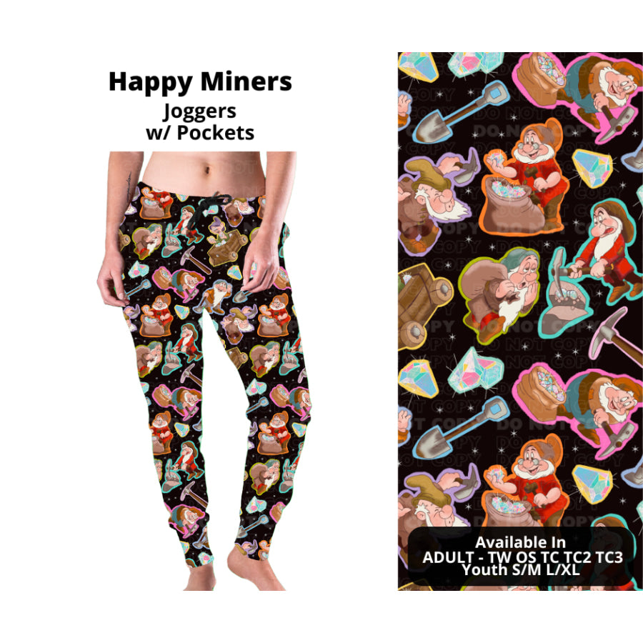 Preorder Custom Leggings / Joggers - Happy Miners - Closes 23 Sep - ETA mid Dec 2024 Leggings