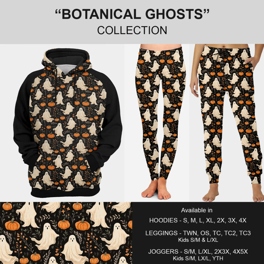 PREORDER Custom Leggings / Joggers / Hoodies with Pockets - Botanical Ghosts - Closes 2 Jul - ETA mid Oct 2024 Loungewear
