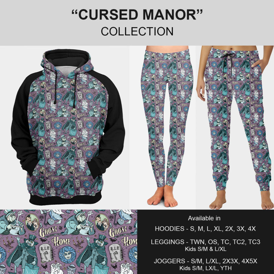 PREORDER Custom Leggings / Joggers / Hoodies with Pockets - Cursed Manor - Closes 2 Jul - ETA mid Oct 2024 Loungewear