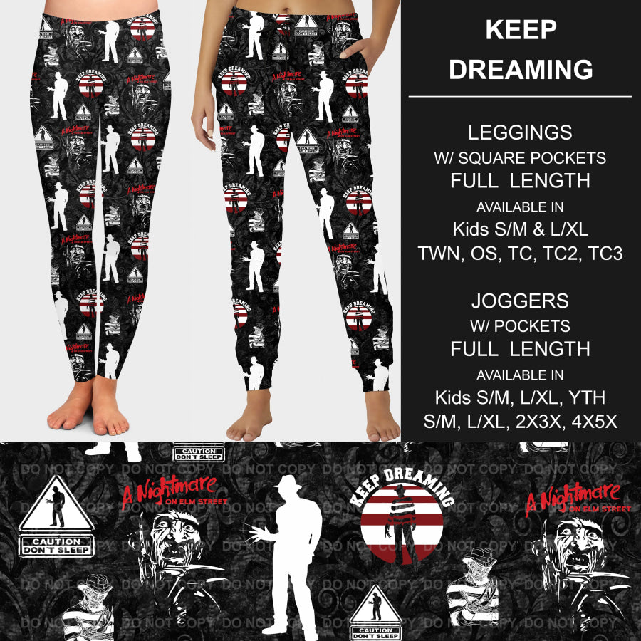 PREORDER Custom Leggings / Joggers - Keep Dreaming - Closes 26 Sep - ETA mid Dec 2024 Loungewear