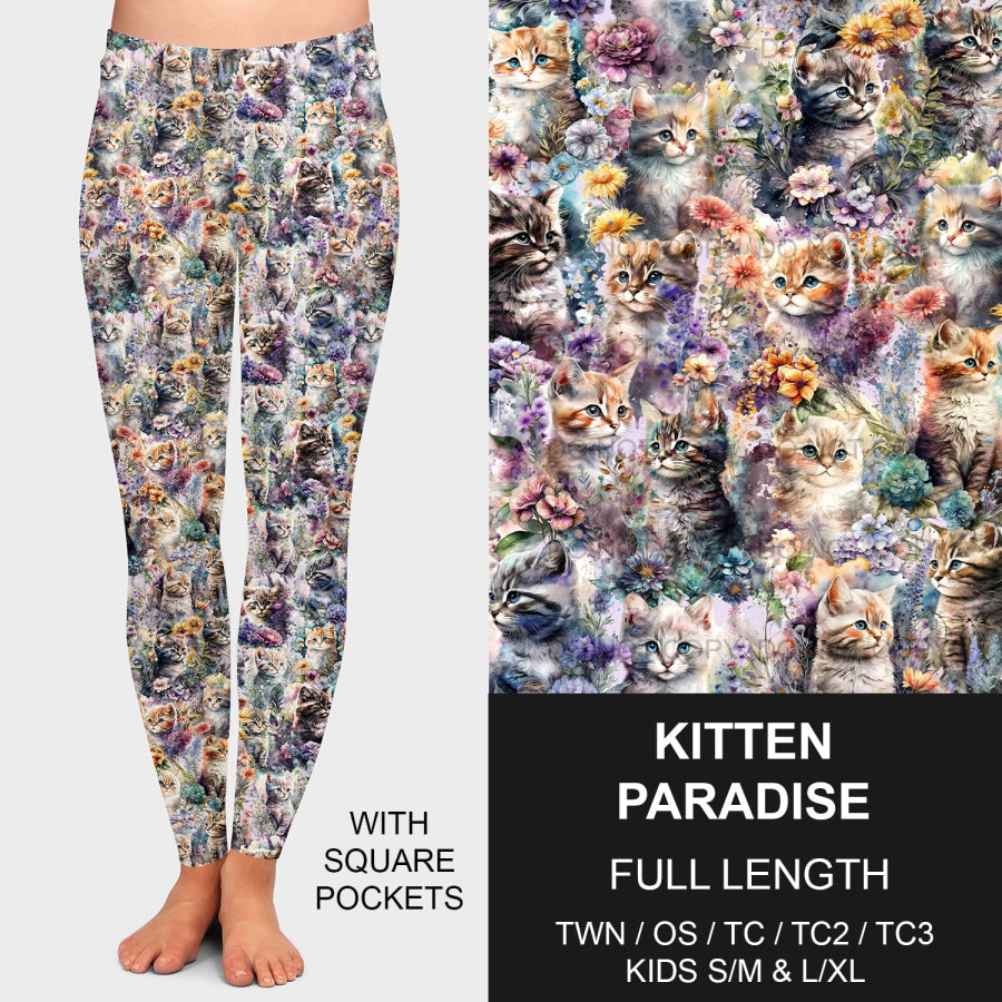 PREORDER Custom Leggings / Joggers - Kitten Paradise - Closes 7 Jan - ETA late Apr 2025 Loungewear