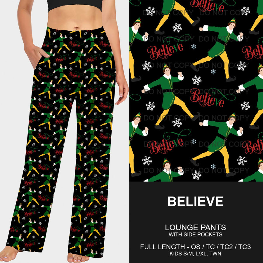 PREORDER Custom Leggings / Joggers / Loungers - Believe - Closes 24 Sep - ETA mid Dec 2024 Loungewear