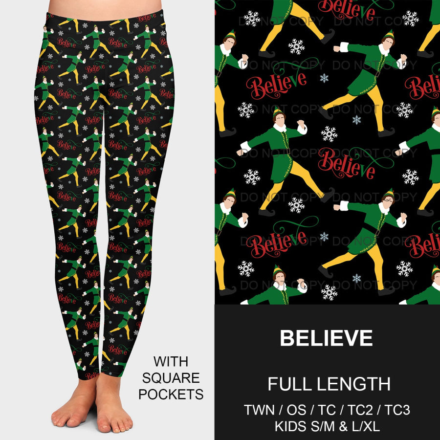 PREORDER Custom Leggings / Joggers / Loungers - Believe - Closes 24 Sep - ETA mid Dec 2024 Loungewear