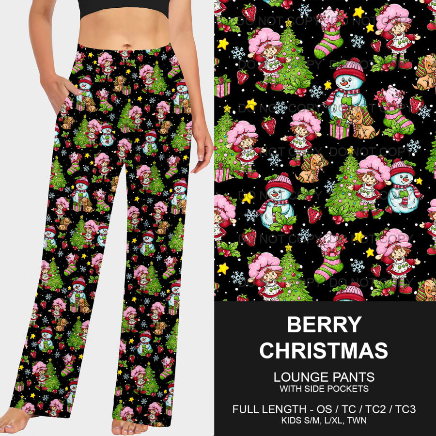 PREORDER Custom Leggings / Joggers / Loungers - Berry Christmas - Closes 1 Oct - ETA late Dec 2024 Loungewear